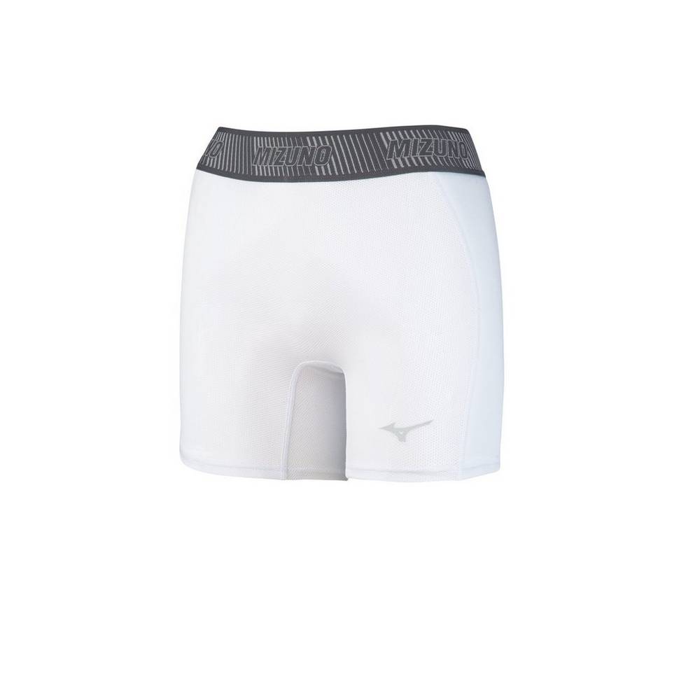 Womens Mizuno Aero Vent Padded Sliding Softball Shorts White Philippines (NPSROV519)